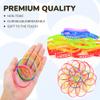 Entervending Rubber Bracelets - 30 Pcs Silicone Wristbands - Kids Party Favors - Green, Red, Blue, Orange, Purple view 3