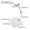 TSY TOOL 2 Pcs of HG144 Action Figure Stand, Display Holder Base, Doll Model Support Stand Compatible with 6" HG RG SD SHF Gundam 1/44 Toy Clear view 2