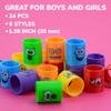 Entervending Coil Spring Party Favors for Kids - Coil Springs with Smily Faces Bulk Toys 1.38 Inch - Classroom Prizes Party Favors for Kids 60 Pcs view 2