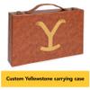Spin Master Games, Yellowstone, 200-Piece Poker Set with Custom Carrying Case, Dealer & Betting Poker Chips Card Deck, Yellowstone Merchandise, for Adults 16 and up view 3