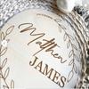 Boho Baby Name Announcement Photo Prop, Baby Hospital Sign, Round Wooden Nursery Sign, Laser Engraved Bohemian Name Sign, Baby Shower Sign (5 inches) view 3