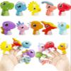AQKILO Dinosaur Finger Puppet Set, Animals Puppet Show Theater Props, Educational, Bath Toys,10 Pieces view 2