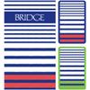 Caspari Breton Stripe Bridge Gift Sets - 2 Playing Card Decks & 2 Score Pads view 1