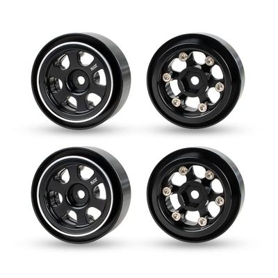 KYX Racing Aluminum 1.35" Wheel Rims Upgrades Parts Accessories for 1/18 RC Crawler Car Traxxas TRX4M