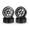 KYX Racing Aluminum 1.35" Wheel Rims Upgrades Parts Accessories for 1/18 RC Crawler Car Traxxas TRX4M view 2