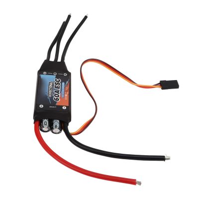 KUIDAMOS Bidirectional Electric Speed Controller, Bidirectional Brushless ESC 60A Full Power Testing No Braking Rapid Response Black Excellent Components for RC Ship