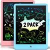 2 Pack LCD Writing Tablet for Kids Doodle Board 10 Inch, Electronic Drawing Tablet Drawing Pads, LEYAOYAO Drawing Board Learning Educational Toddler Toy - Gift for 3-6 Years Old Boys Girls view 1