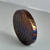 Titanium Damascus EDC Coin, Handmade Timascus Coin, Mokuti for Commemorative Collectors, Beautiful Souvenir, Novelty Piece, Odds and Ends, Handicrafts, Niche Decorations, Pendant Gifts view 4
