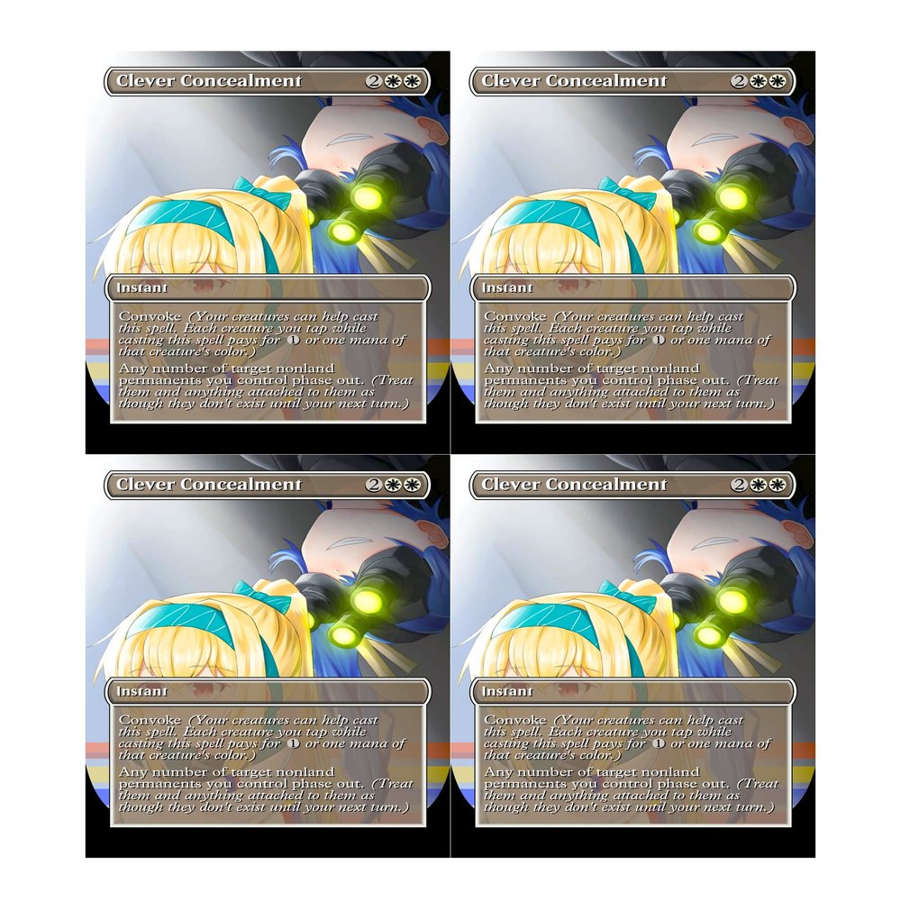 4x | Clever Concealment | Anime | Full Art | Foil or Non-Foil (Foil)
