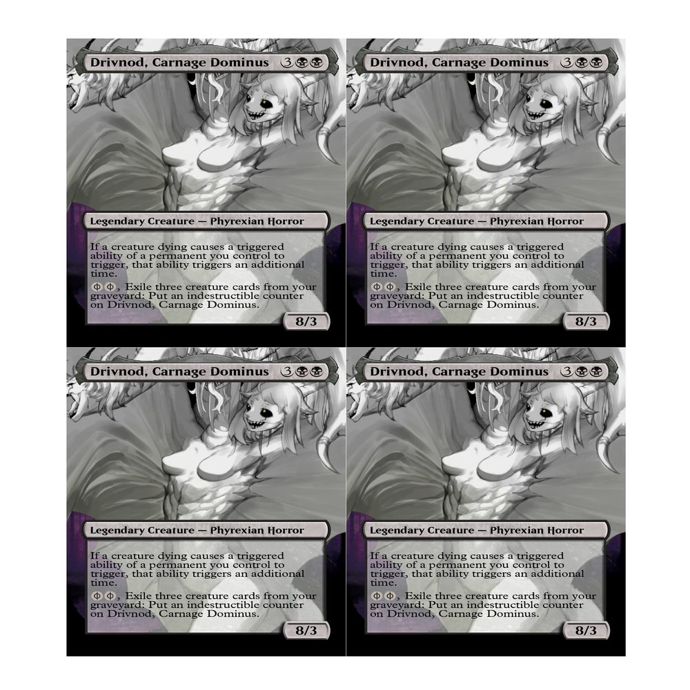 4x | Drivnod, Carnage Dominus | Anime | Full Art | Foil or Non-Foil (Foil)