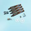 KingVal Replacement Main Propeller Gear Tail Motor Blade Pull Rod RC Parts Combo Compatible with WLtoys XK K127 RC Helicopter view 2