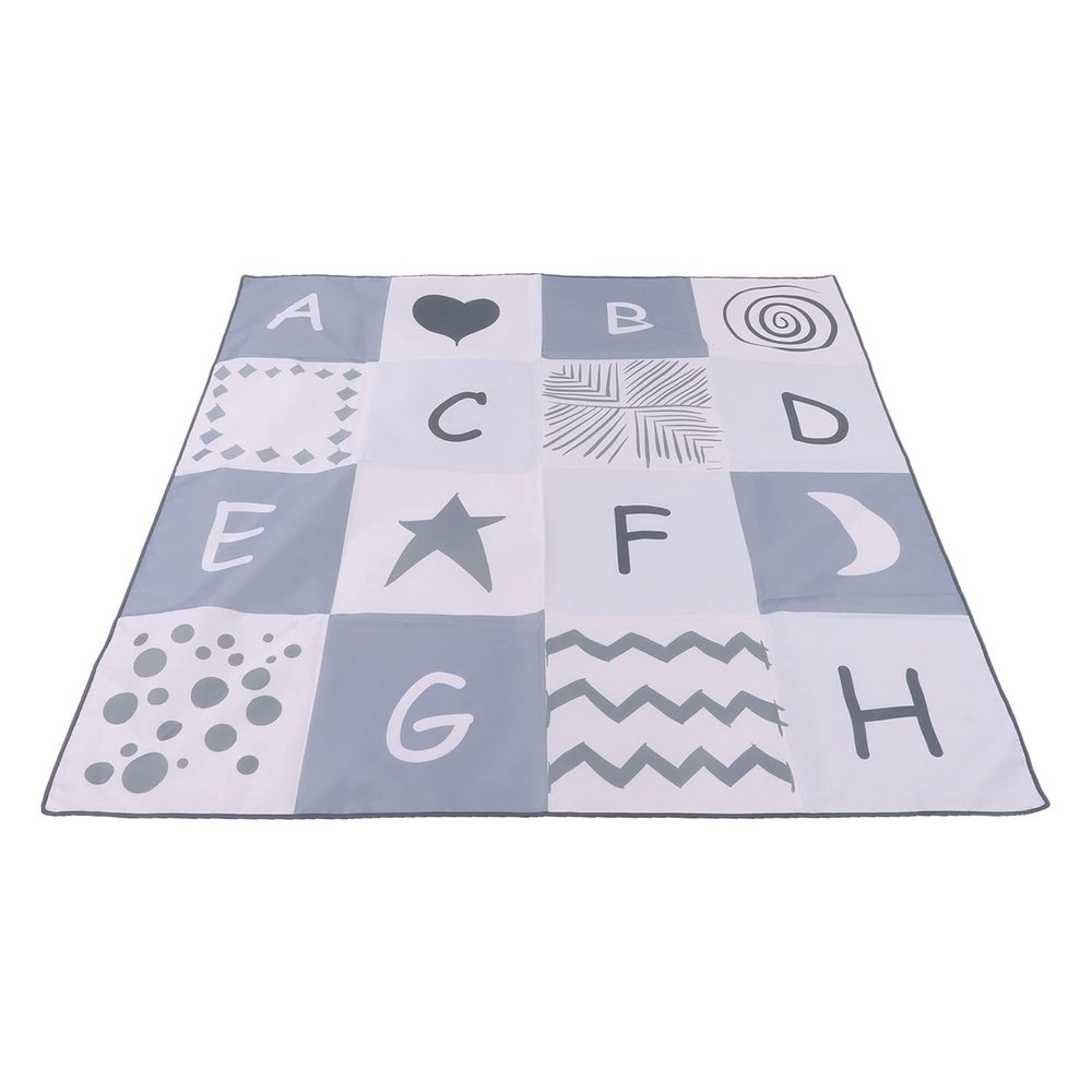 51" x 51" Cute Alphabet Baby Play Mat for Floor Large Size Anti Slip Waterproof Durable Nylon Baby Splat Mat for Under High Chair Mat for Home Camping Outdoor Indoor