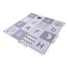 51" x 51" Cute Alphabet Baby Play Mat for Floor Large Size Anti Slip Waterproof Durable Nylon Baby Splat Mat for Under High Chair Mat for Home Camping Outdoor Indoor view 4