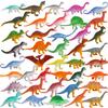 FINGOOO 78 Pieces Mini Dinosaur Figures, Plastic Small Dinosaur Toys for Cupcake Topper Dino Party Favor Supplies Christmas Goodie Bag Stuffers view 1
