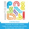 Fat Brain Toys Trestle Tracks Builder Marble Run Set, 73-Piece Modular Marble Track, STEM Toys for Kids, Fun Science Kits for Girl and Boy Ages 8-13+ view 3