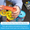 Fat Brain Toys Trestle Tracks Builder Marble Run Set, 73-Piece Modular Marble Track, STEM Toys for Kids, Fun Science Kits for Girl and Boy Ages 8-13+ view 4