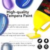 HissiCo Washable Tempera Paint for Kids,Yellow(128 oz/1 Gallon) Liquid Poster Paint, Non-Toxic Kids Paint with Fluorescent Glitter Metallic Neon Colors for Finger Painting, Hobby Painters view 3