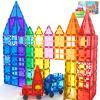 100PCS Magnetic Tiles STEM Building Toys Set with 2 Cars, Sensory Stacking Magnetic Blocks for Toddlers & Kids, Ideal for Preschool Montessori Toys Christmas Birthday Gifts for Boys & Girls Ages 3+ view 1