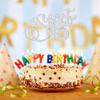 1Pc Sweet Teenager 16 Cake Topper Glitter 16th Birthday Cake Pick for Cheers to 16 Years Old 16th Birthday Party Cake Decorations Supplies Sliver view 4