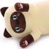Yeqivo Cat Plush Pillow Soft Cat Long Stuffed Animal Kitten Cute Long Plush Cat Toy for Kids Girlfriend(90CM,Beige) view 3
