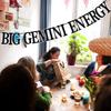 Black Glitter Big Gemini Energy Banner, Gemini May/June Birthday Party Decor - 12 Constellation Theme Birthday Party Decorations Supplies view 4