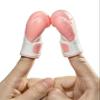 AQKILO Boxing Gloves Mini Finger Puppets, Knock Out Your Stress! Weird Stuff Random White Elephant Gifts, Pink - 4Pcs view 1