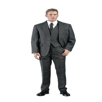 1/6 Scale Male Clothes,Men's Tailored Suit Costume Clothing for 12inch Male Muscle Action Figure Body (Gray)