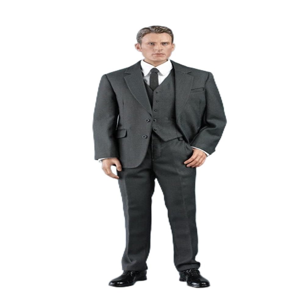 1/6 Scale Male Clothes,Men's Tailored Suit Costume Clothing for 12inch Male Muscle Action Figure Body (Gray)