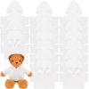 18 Pcs Stuffed Bear Clothes Sublimation Blank Bear Shirt Doll T-Shirts Stuffed Animal Tshirt Basic Hoodie Easy to Wear Fit 14-18 Inches Stuffed Dolls view 1