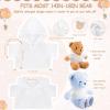 18 Pcs Stuffed Bear Clothes Sublimation Blank Bear Shirt Doll T-Shirts Stuffed Animal Tshirt Basic Hoodie Easy to Wear Fit 14-18 Inches Stuffed Dolls view 2
