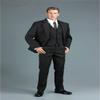 1/6 Scale Male Clothes,Men's Tailored Suit Costume Clothing for 12inch Male Muscle Action Figure Body (Black) view 4