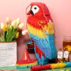 Threan Small Parrot Piata Hawaiian Party Supplies Parrot Piata Bird Toy with Blindfold Stick for Luau Hawaii Summer Rainforest Tropical Pirate Theme Birthday Decorations view 4