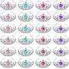 Zhanmai 24 Pcs Tiara Crown Set Princess Crown for Girls Plastic Tiaras Dress up Costume Party Favor Accessories Kid Birthday (Blue, Purple, Pink, Rose Red) view 1