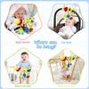 Baby Crib Hanging Rattles Toys - Infant Baby Worm Crib Bed Around Rattle Bell Cartoon Insect Spiral Hanging Toy with Ringing Bell for Infants Bed Stroller Car Seat Bar for Babies Boys and Girls view 3