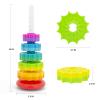 BYFWH Baby Spin Stack Toy, Premium Stacking Toys for Kids, Spinning Stacking Toy for Babies and Toddlers, Educational Toddler Learning Toy,Autism Spin Stack Toys,Rainbow Spinning Wheel Toys view 2