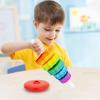 BYFWH Baby Spin Stack Toy, Premium Stacking Toys for Kids, Spinning Stacking Toy for Babies and Toddlers, Educational Toddler Learning Toy,Autism Spin Stack Toys,Rainbow Spinning Wheel Toys view 3