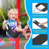 AGPTEK Swing Seat, 30.4 x 6 x 0.27 Inch Yard Swing for Boys and Girls & Adults with Metal Triangle Ring - Black (113KG /250LB Weight Limit) view 3
