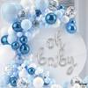 KatchOn Silver Oh Baby Balloon Sign - 16 Inch | Baby Shower, Gender Reveal Balloon Decoration | Sign Backdrop | Banner view 3