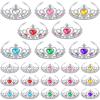 Zhanmai 24 Pcs Tiara Crown Set Princess Crown for Girls Plastic Tiaras Dress up Costume Party Favor Accessories Kid Birthday (Bright Colors) view 1