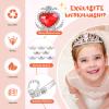 Zhanmai 24 Pcs Tiara Crown Set Princess Crown for Girls Plastic Tiaras Dress up Costume Party Favor Accessories Kid Birthday (Bright Colors) view 3