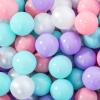 STARBOLO 100pcs Ball Pit Balls for Ball Pits, BPA Free Crush-Proof Plastic Ball, Children's Toy Balls Pool Water Toys, Macaron Pit Balls with Storage Bag, 4 Pastel Colors view 1