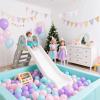 STARBOLO 100pcs Ball Pit Balls for Ball Pits, BPA Free Crush-Proof Plastic Ball, Children's Toy Balls Pool Water Toys, Macaron Pit Balls with Storage Bag, 4 Pastel Colors view 2