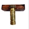 VETERIS Handmade Nautical Brass Antique Finish Kaleidoscope with Leather Box Gift for Everyone Children Toy view 3