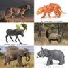 FRUSE Safari Animals Figures Toys, 12PCS Wild Zoo Figurines, Realistic African Jungle Playset With Panda, Lion, Elephant, Educational Learning Toys for Toddlers Kids 3-5 view 3