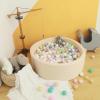 Crenailro Beige Foam Ball Pit for Toddlers, 35 Inch Baby Ball Pit Soft Round and Easy to Set or Clean, Baby Playpen Ball Pool is Ideal Gift for Kids-Balls NOT Included view 2