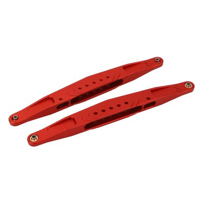 1/10 RC Trailing Arm,High Hardness Aluminum Alloy 2PCS Rear Lower Trailing Arms Set Heat for Hammer Rey (Red)