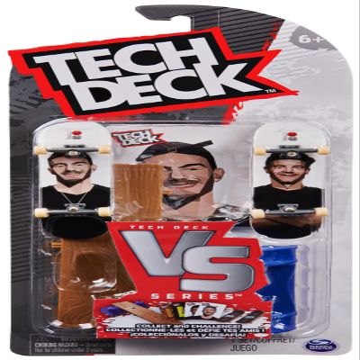 Tech Deck Versus Series - Fingerboard Set of 2 with Obstacle, Trick Cards and Accessories (Random Selection - Assorted Products) for Fingerboarding and Collecting