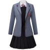 AwwwCos Cosplay Costume School Dress Uniform Suit Halloween Party Outfits Jacket Shirt Dress Tie A 140 view 1