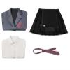 AwwwCos Cosplay Costume School Dress Uniform Suit Halloween Party Outfits Jacket Shirt Dress Tie A 140 view 3