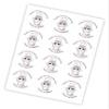 Voila Print Unicorn & Baptism Themes Custom Multicolor Vinyl Round Stickers, Unicorn Birthday Decoration Stickers, Waterproof, Glossy Finish, Outdoor Use, 1 Count view 4